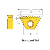 NPTF (Dry Seal) Standard TM Thread Milling Inserts - Big-tools Industrial Supply Tools for Metal Cutting